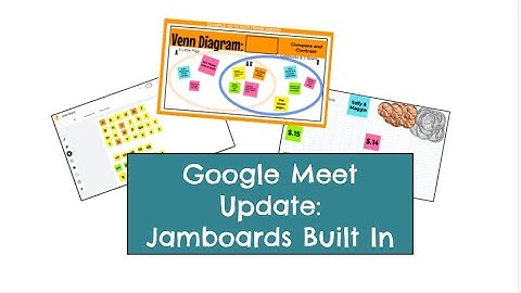Google Meet: Create a Jamboard Within Live Meet Lessons