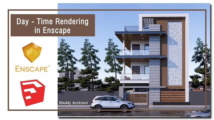 How to do Enscape Realistic Rendering || Maddy Architect