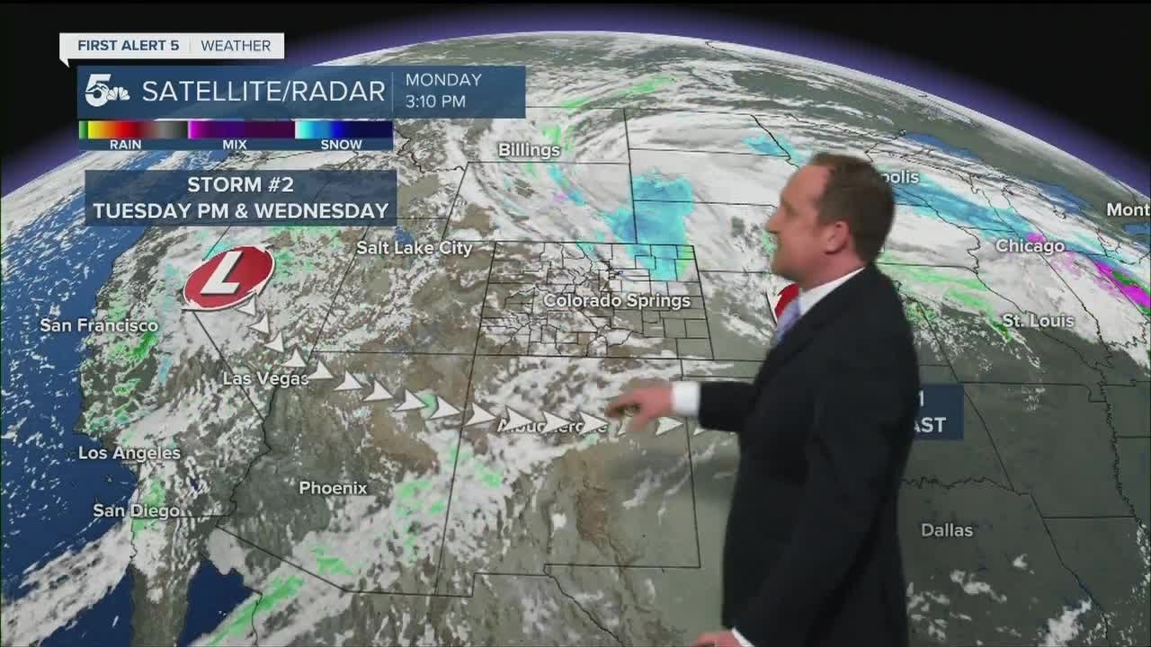 Tuesday storm brings rain & snow back to Southern Colorado - YouTube