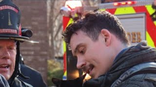 Wyoming Firefighters rescue cat from apartment fire