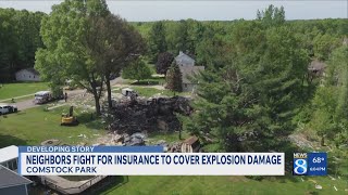 Neighbors fight for insurance to cover house explosion damage