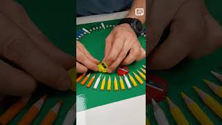 When Colored Pencils Tell the Time – A Unique Handmade Clock ❤️✏️
