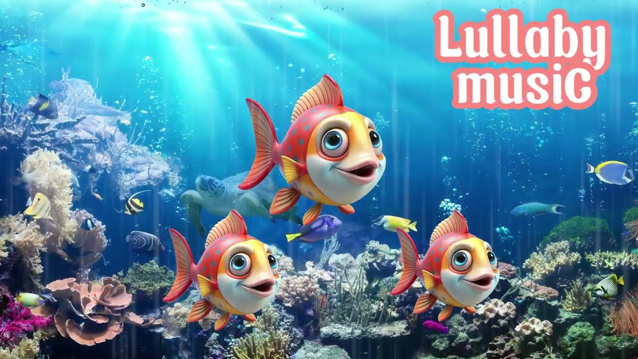 Fish Lullaby 🐟🎶 Relaxing Ocean Lullabies for Deep Sleep #lullabysongs #baby #deepsleep