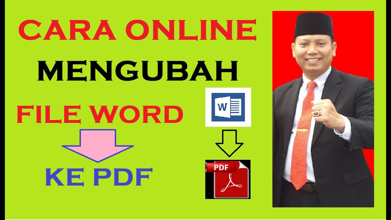 Cara mengubah file word ke pdf online youtube