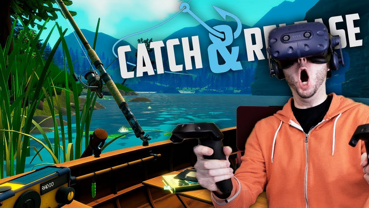 Realistic PSVR Fishing Game  Catch & Release ( VR Gameplay ) 