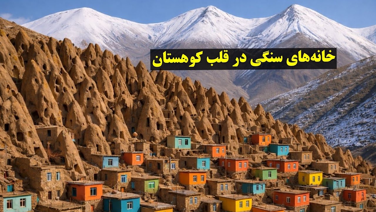 خانه‌های سنگی  شگفت انگیز در یکی از دور افتاده‌ترین کوهستان بامیان