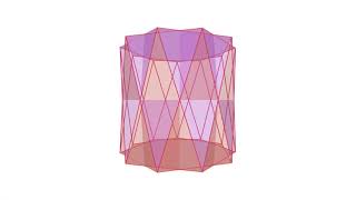 11 Star Anti Prism With Two Color of Processing (Generative Art Practice Video)