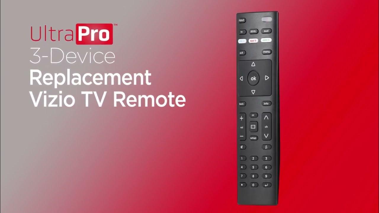 67204 UltraPro 3Device Replacement Vizio TV Remote YouTube