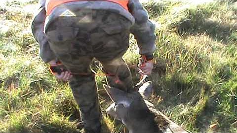 How (1) person drags for long distances using (2) Double D