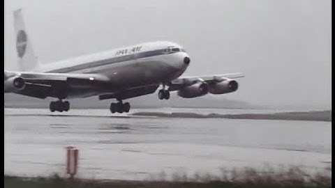 Pan Am Boeing 707-321B N884PA "Clipper Nightingale" at Leningrad Pulkovo Airport, 1978