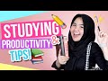 STUDYING &amp; PRODUCTIVITY TIPS! BACK TO SCHOOL!