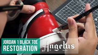 How to Repair Scuffs and Scratches | Jordan 1 Black Toe Restoration | Angelus Paint