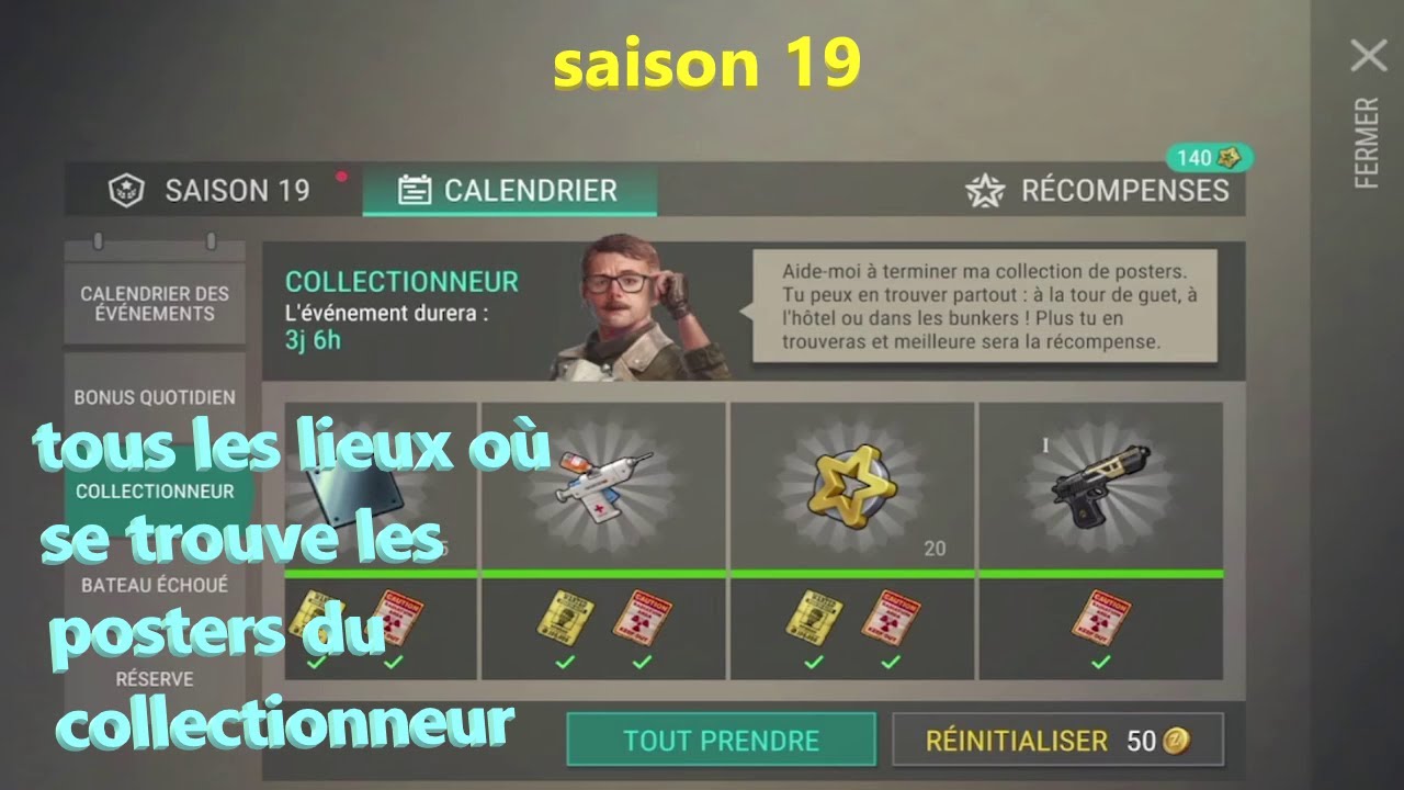 saison 19 les posters du collectionneur last day on earth - YouTube