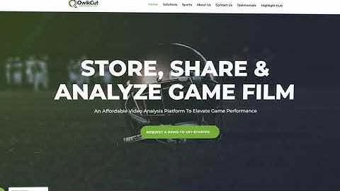 This is QwikCut: The Best Value in Football Video Analysis