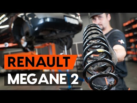 How to change rear springs / rear coil springs on RENAULT MEGANE 2 (LM) [TUTORIAL AUTODOC]