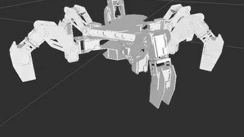 ROS Hexapod Robot called "Golem" robot publisher test