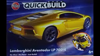 Athlete Statistics AIRFIX QUICK BUILD; LAMBORGHINI AVENTADOR LP 700-4. FULL BUILD.