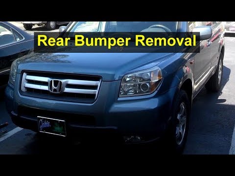 How to remove the rear bumper from a Honda Pilot - VOTD - YouTube