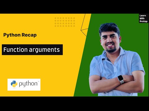 #17 - Function arguments | Python for Beginners | Learn with Pratap