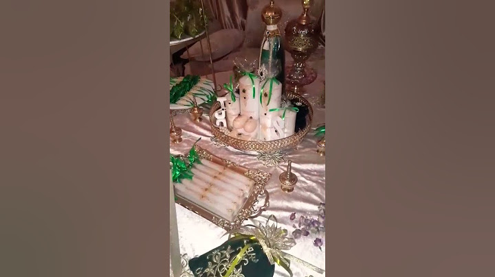 طاولة الحناء للعروس