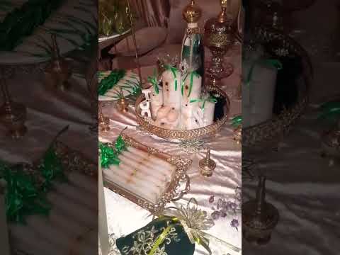طاولة الحناء للعروس