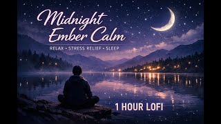 Midnight Ember Calm π Deep LoFi for Sleep, Relaxation & Stress Relief (1 Hour)