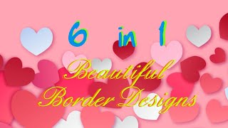Very Easy Beautiful Border Designs | Border designs on paper | Border Designs | Project work Designs