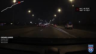 Stevenson Expressway Outbound Night (I-55 SB), Lake Shore Drive to I-355 | VirtualRoad