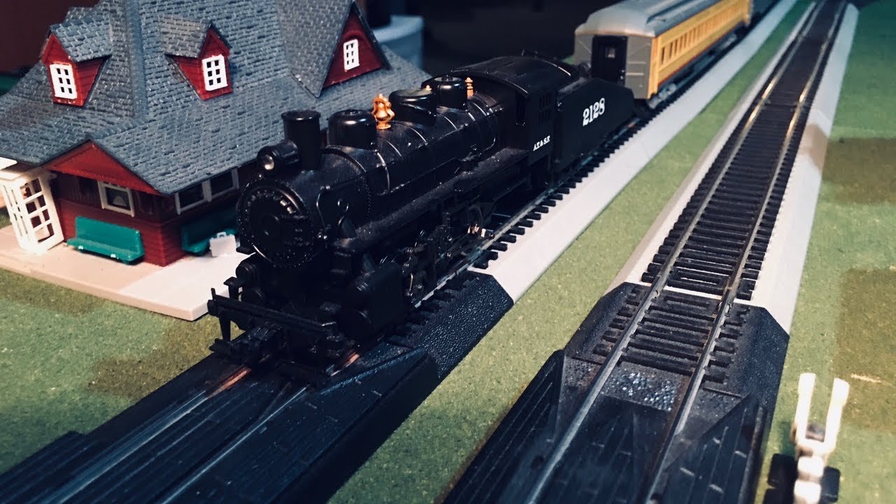 A.T.& S.F Steam Power Passenger Train Run By!