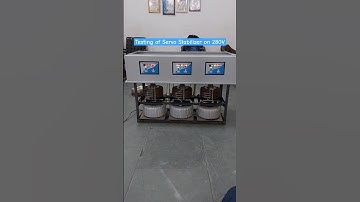 Testing of Servo Stabilizer on 280V. #servovoltagestabilizer #machine #AVR #CNCmachine #mainline