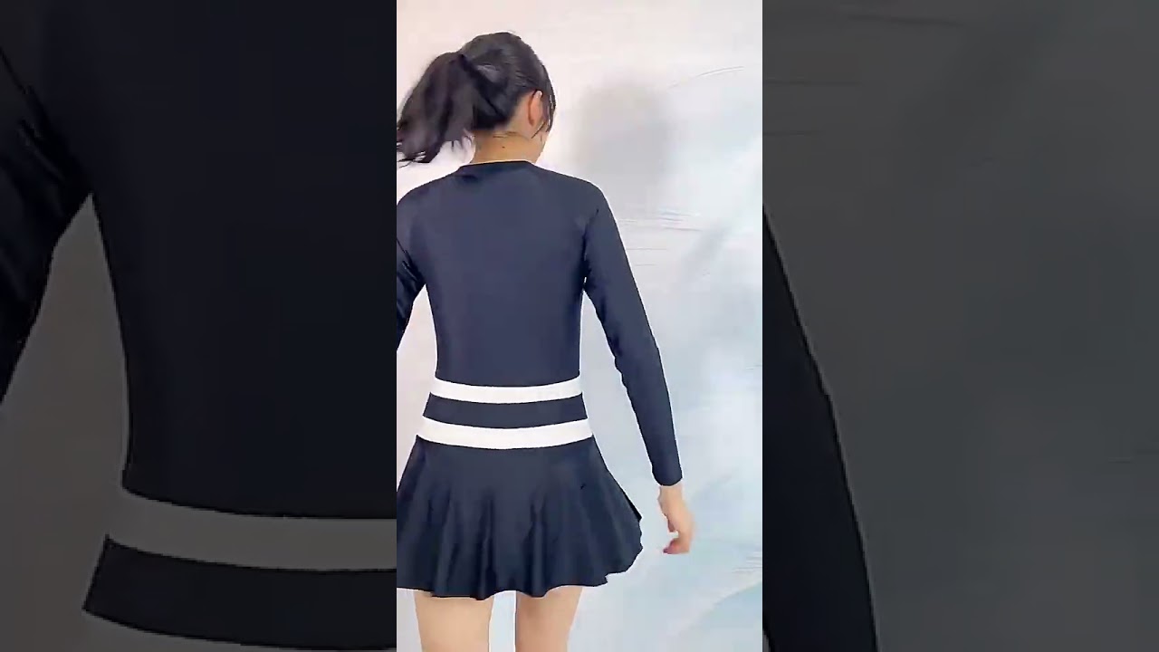 Long Sleeve Bathing Suit Women's One Piece Swimsuit Quick Dry Swimming Suit UV Protection Swimwear