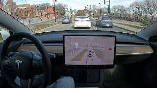 Marymount Academy to Mount Royal - Tesla FSD Beta 10.11.2 🇨🇦 screenshot 5