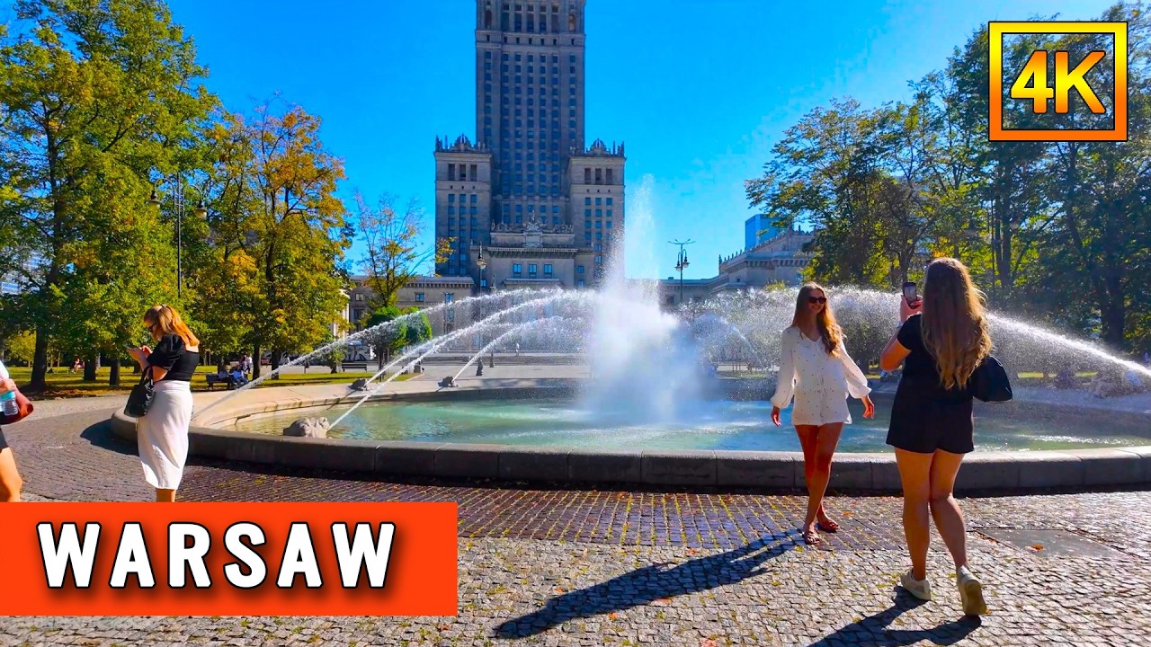 Beautiful Autumn Day in Warsaw – Europe’s Capital of Contrasts | 4K 60FPS HDR