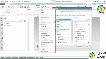 Siemens NX10 Tutorial 02: User Interface - Ribbon customization