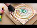 Fluid Painting a Cosmic Gate with Kitchen Paper