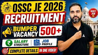 OSSC JE Recruitment 2026 | OSSC Junior Engineer Job Profile and Salary Details | Adda247 Odia