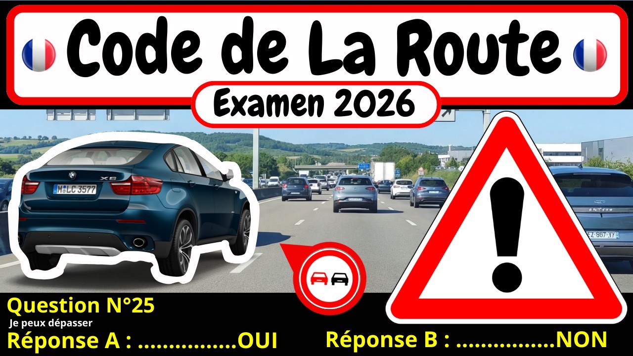 ✅ TEST GRATUIT DU CODE DE LA ROUTE 2026 🚗 #187