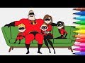 INCREDIBLES 2 Coloring Pages Rainbow TV