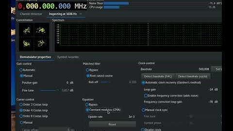 Channel equalization with Suscan