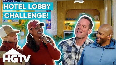 Brian & Mika Transform A Hotel Lobby With New Teammates! | 100 Day Hotel Challenge