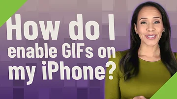 How do I get my GIF to work on my iPhone?