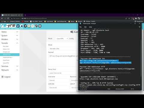 Tutorial SSH WS CDN OpenWRT Libernet  - DIS STORE