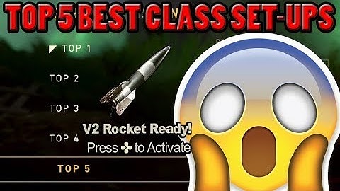 TOP 5 BEST OVERPOWERED CLASS SET-UPS TO RAISE YOUR K/D & DROP V2 ROCKETS in COD WW2