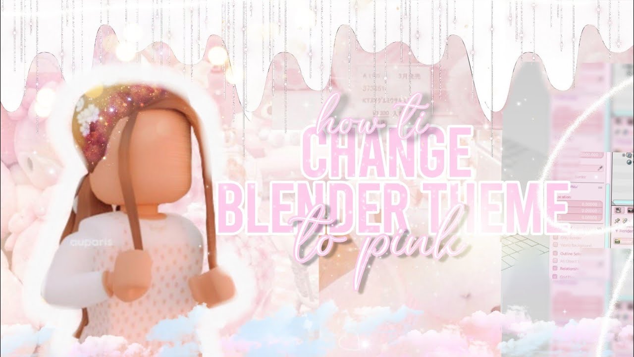 how to CHANGE BLENDER THEME to PINK | luckiequies 🦋 - YouTube
