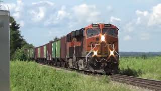 BNSF Barstow Sub WB empty grain then EB Manifest August 24, 2019