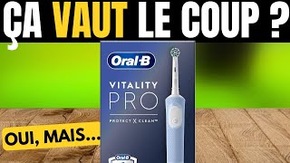 Oral-B Vitality Pro Brosse À Dents Électrique Bleu Nettoyage 2D, 1 Brossette, 3 Modes, Minuteur
