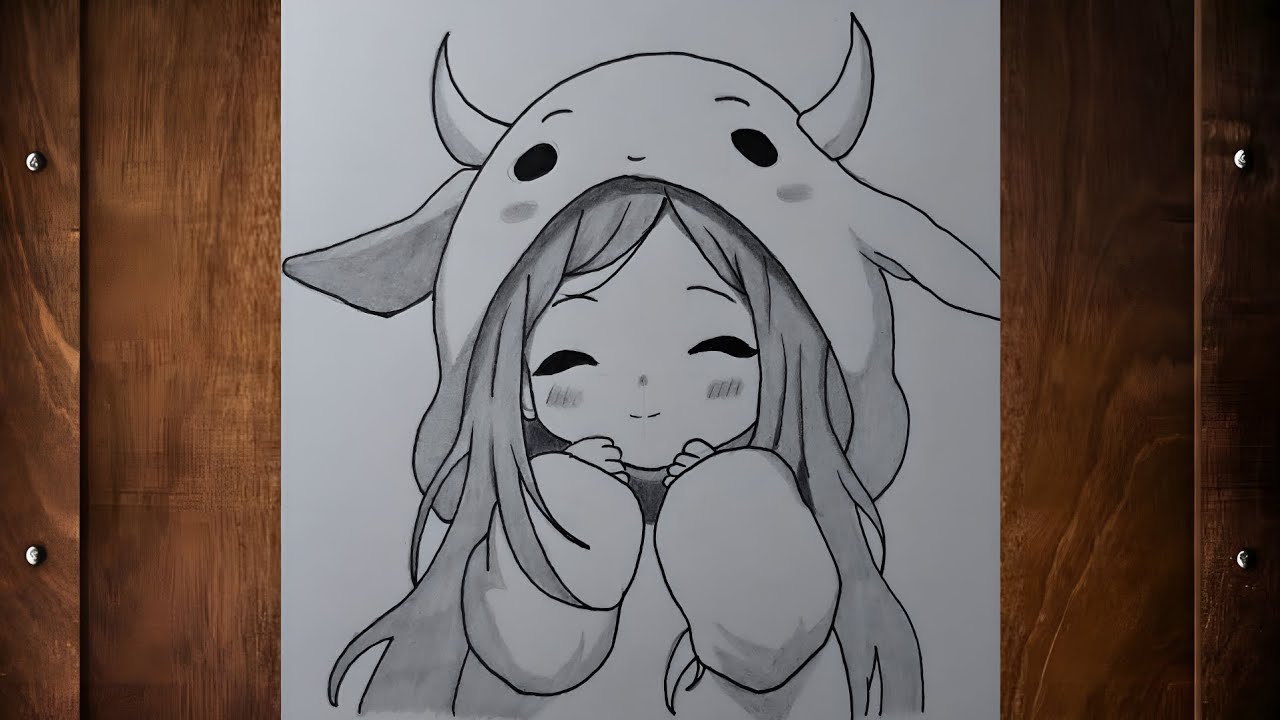 Easy drawing tutorial | How to draw cute anime for beginners | easy ...