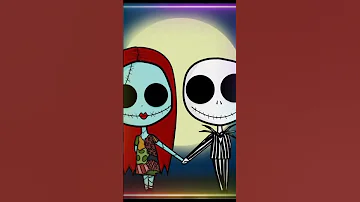 Jack and Sally (This is Halloween the nightmare before Christmas jack the pumpkin king)