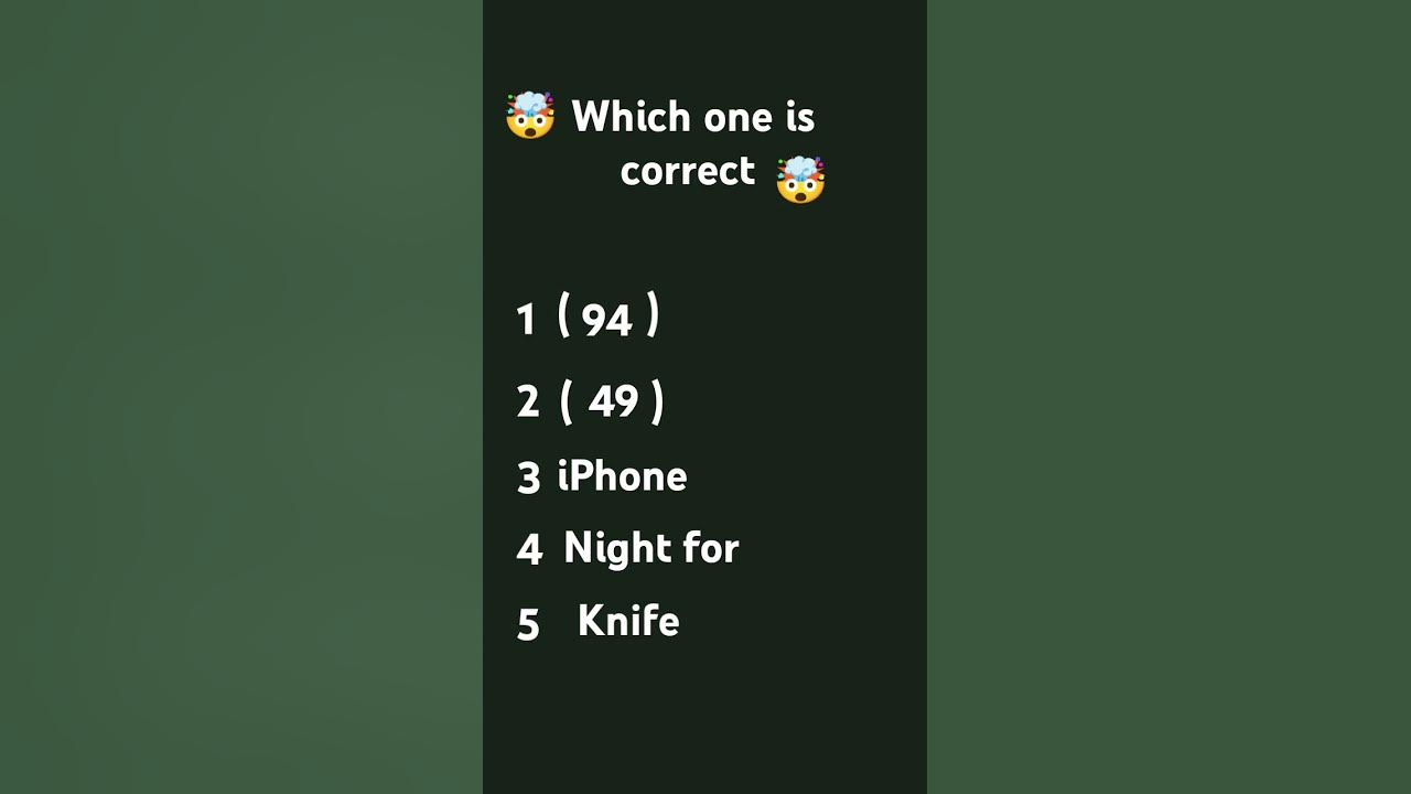 Which one is correct #song