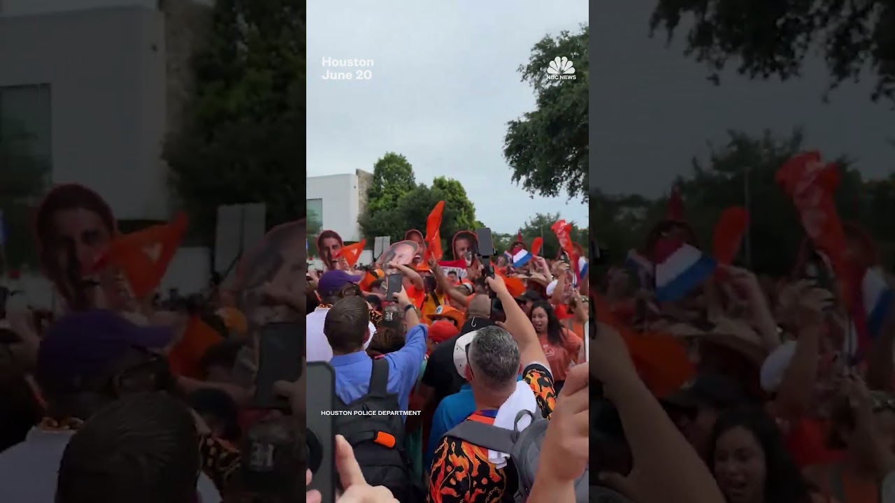 Dutch fans rally in Houston ahead of World Cup match against Sweden